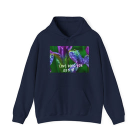Love Who You Are Hoodie, Inspirational Sweatshirt, Unisex Hoodie.